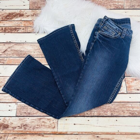 Silver Jeans Womens Aiko Bootcut 29X35 Stretch Low Rise Dark Wash Zipper Fly Y2K - Picture 1 of 9